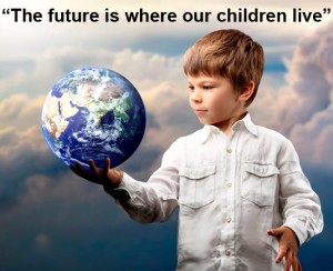 Image of a child holding a globe representing special education advocate work