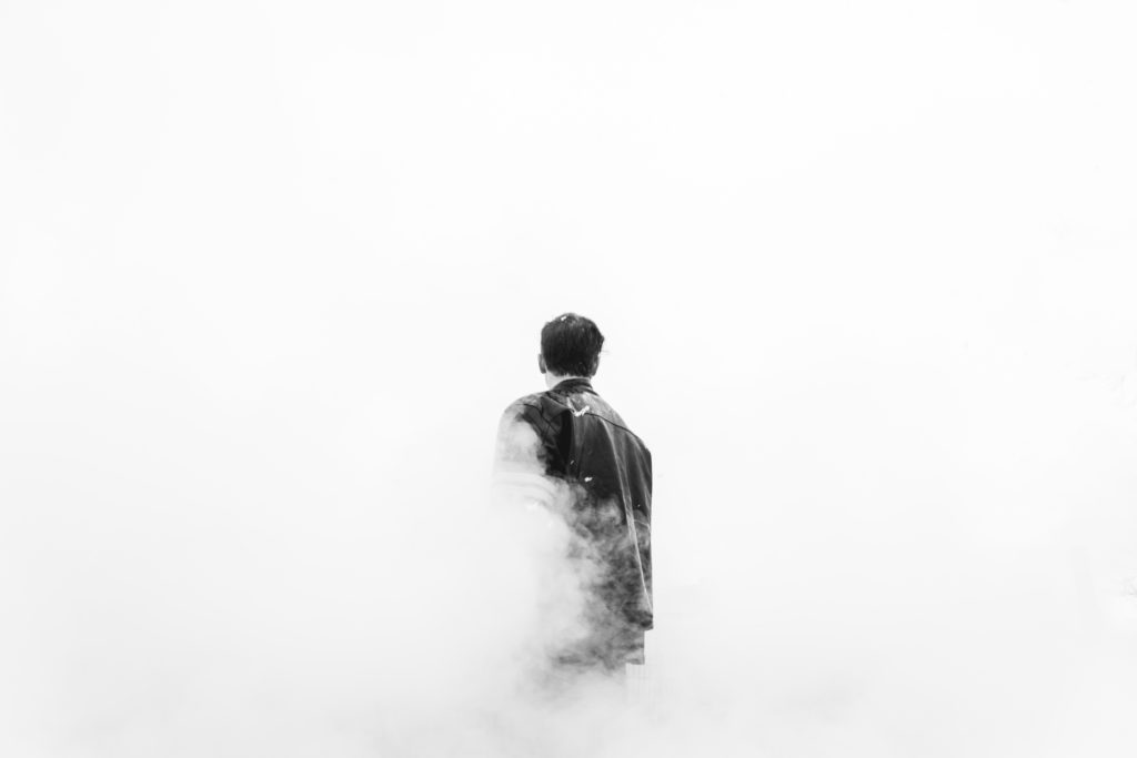 A teenage boy wanders into the mists, representing the metaphorical fog of poorly written IEP goals and baselines