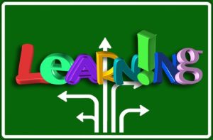 Illustration of the word "learning" representing a mid-year IEP review